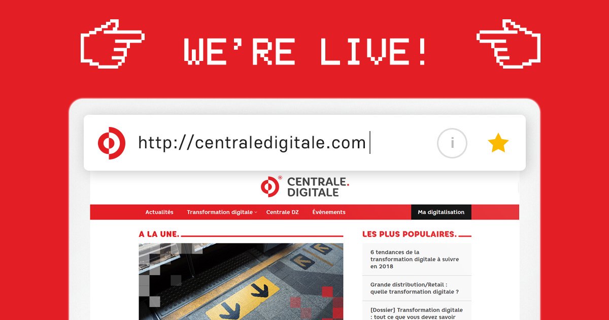 Fin du suspense ! On vous dévoile enfin le site web de Centrale Digitale, le premier portail algérien dédié à la transformation digitale !
➡️ centraledigitale.com

#CentraleDigitale #numérique #algérie