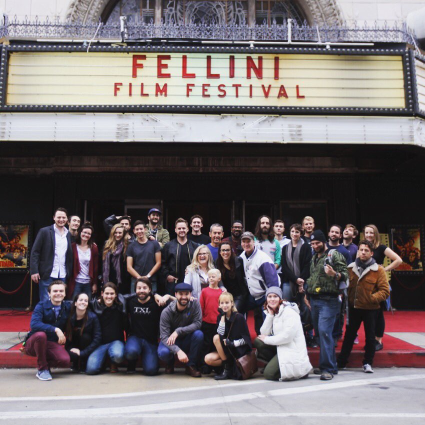 CRE84UEnt's tweet photo. #tbt on set of @ISOF_Movie with cast and crew for the stunning  Fellini festival sequence! See the film now on @netflix https://t.co/sIkpXMxAd8