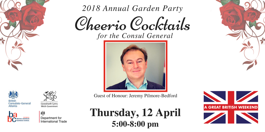 babcga's tweet photo. "For he's a jolly good fellow... that nobody can deny!" Join us Thur 12 April as we honour @PilmoreBedford at our GREAT British Garden Party! Look for special event code to register: https://t.co/EzNJavFCaF #BABCGardenParty #CocktailsfortheConsul #GreatBritishWeekend  @GBWeekend https://t.co/mlJSFHdACK