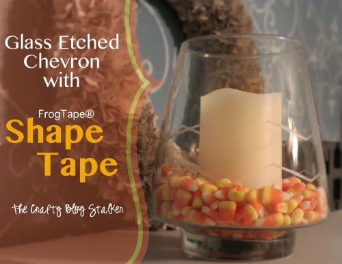 theblogstalker's tweet image. Glass Etched Chevron with Shape Tape  - bit.ly/2xu7a48 #shapetape #chevron #glassetched #etch #ad #homedecor #howto #tutorial
