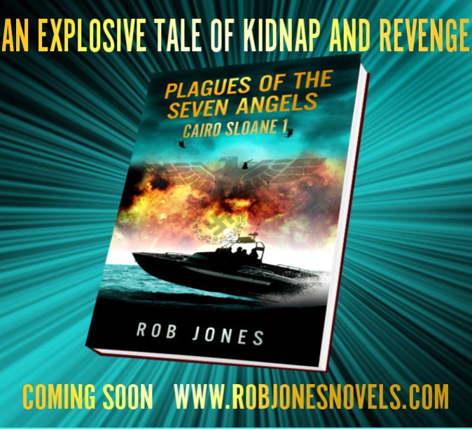 AuthorRobJones's tweet photo. LET THE MAYHEM BEGIN...
PLAGUES OF THE SEVEN ANGELS (CAIRO SLOANE #1) ☆☆ COMING SOON ☆☆
#thriller #action #adventure #indie #joehawke https://t.co/TRCNRP2zVB