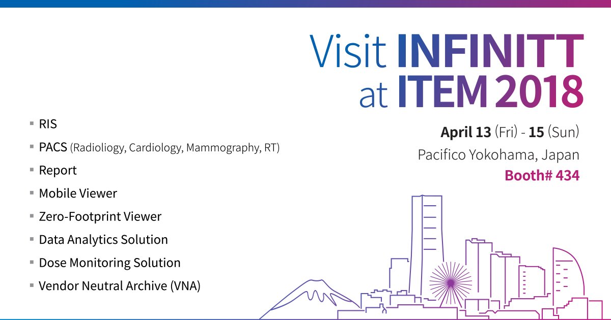 INFINITThealth's tweet photo. #ITEM2018 – International Technical Exhibition of Medical Imaging – is only a week away! Make sure to come visit #INFINITT at #booth434 and to also check out our luncheon seminar! https://t.co/8QW9qltONm