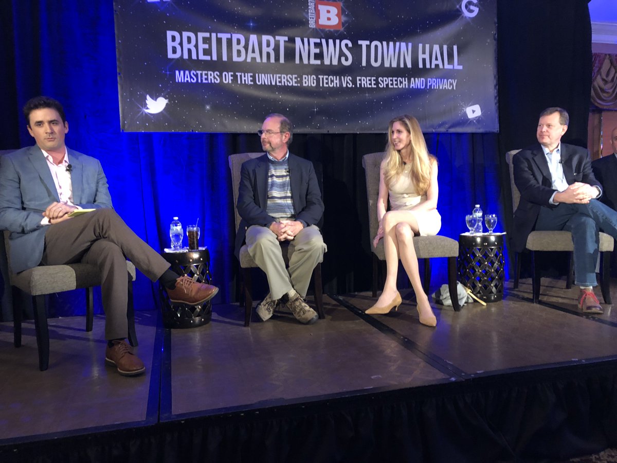 Free_Our_Net's tweet photo. All-star panel discussing all-powerful gatekeepers of Silicon Valley. @BreitbartTech #corporatesurveillance #privacyabuse #mindcontrol #manipulation https://t.co/MutCsc3z2q