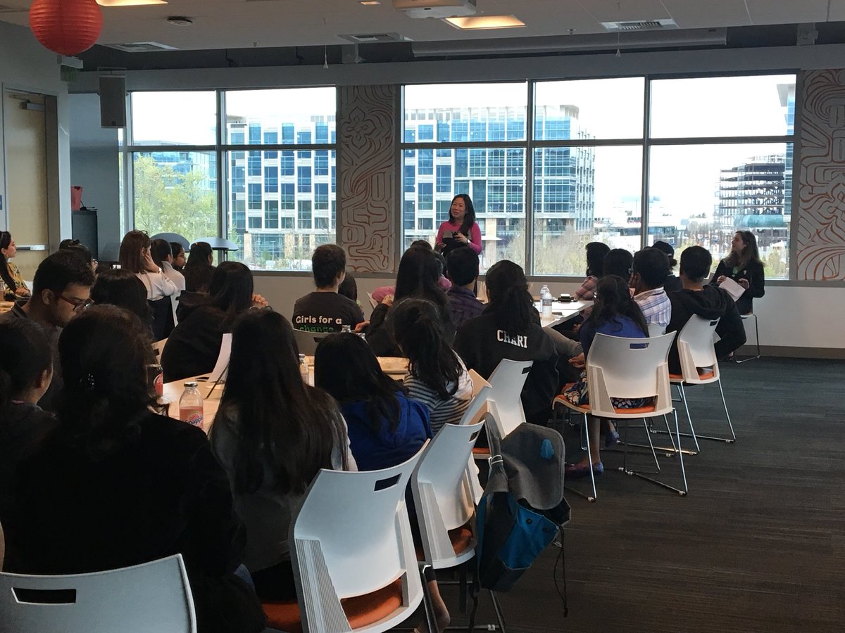 GoCarolineS's tweet photo. Kicking off @technovation Ask the Expert event at @GoDaddy’s Sunnyvale office.  #WIT #WomenInTech https://t.co/Cy8Ja7TpMR
