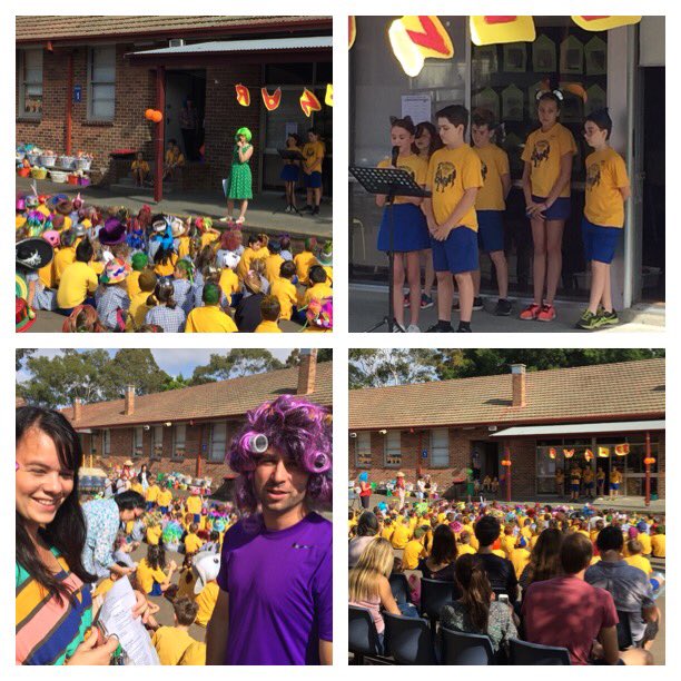 Thanks to our SRC for hosting our crazy hair / hat parade today. A wonderful school community event and a great way to collect groceries for the Exodus Foundation.