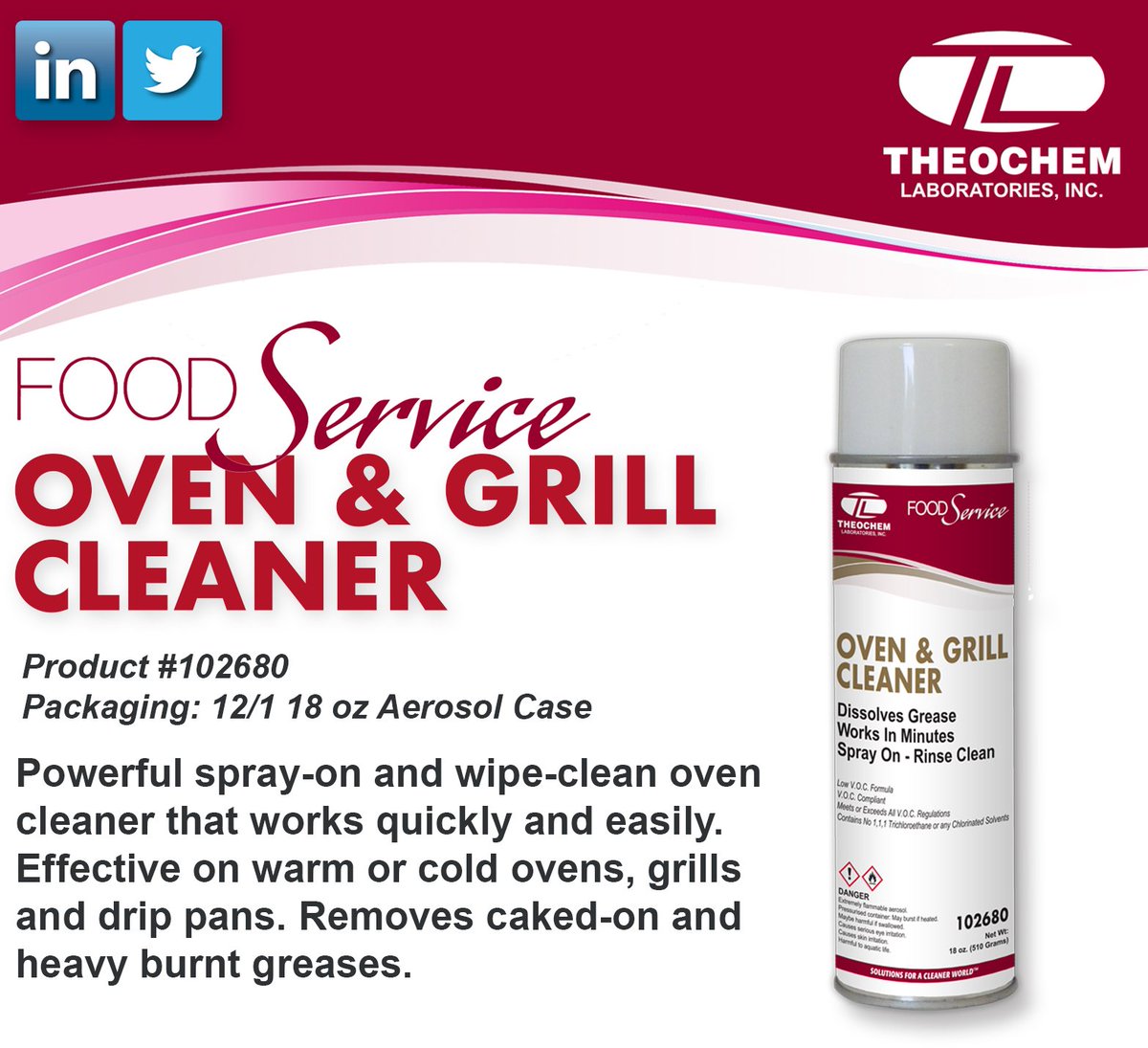 TheochemLabs's tweet photo. Oven & Grill Cleaner #theochem #solutionsforacleanerworld #ovencleaner #grillcleaner #foodservice https://t.co/z827KMvhje https://t.co/nJQfwYnPgq