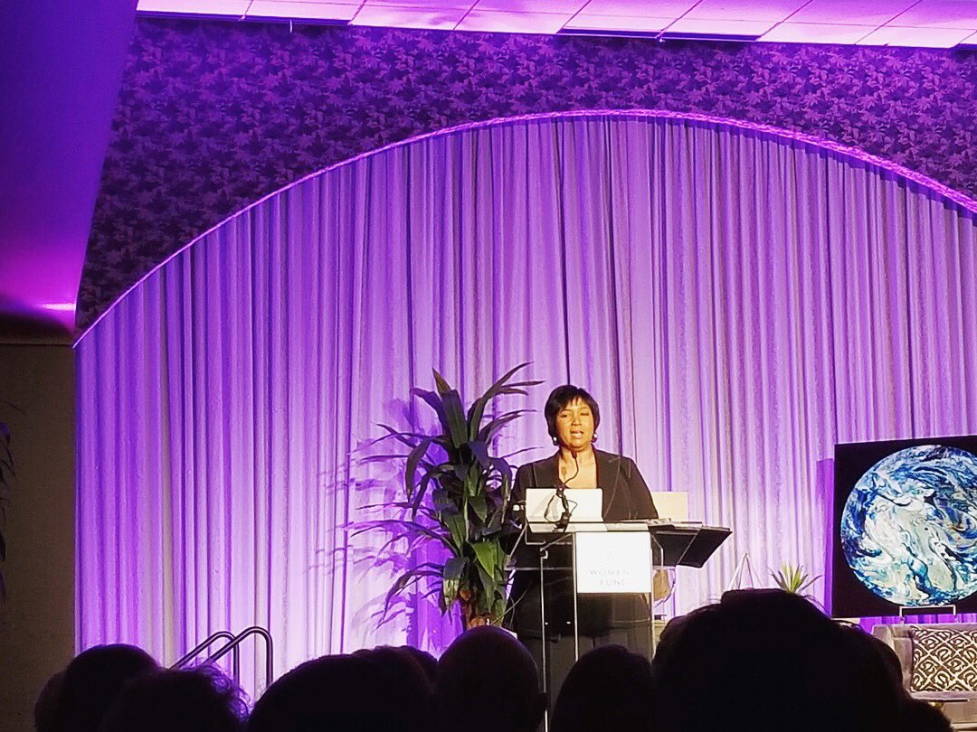 CincyMuseum's tweet photo. ✨🚀🌎Tonight’s #STEMGirls participants attended @CincyWomensFund’s  ‘A Conversation w/Dr. Mae Jemison.’ Dr. Jemison shared her experiences as a young student in Chicago who loved to “look up” at the sky to being the first African American woman in space. #aMAEzing. @KimberlynnJM https://t.co/ycALolGFIz