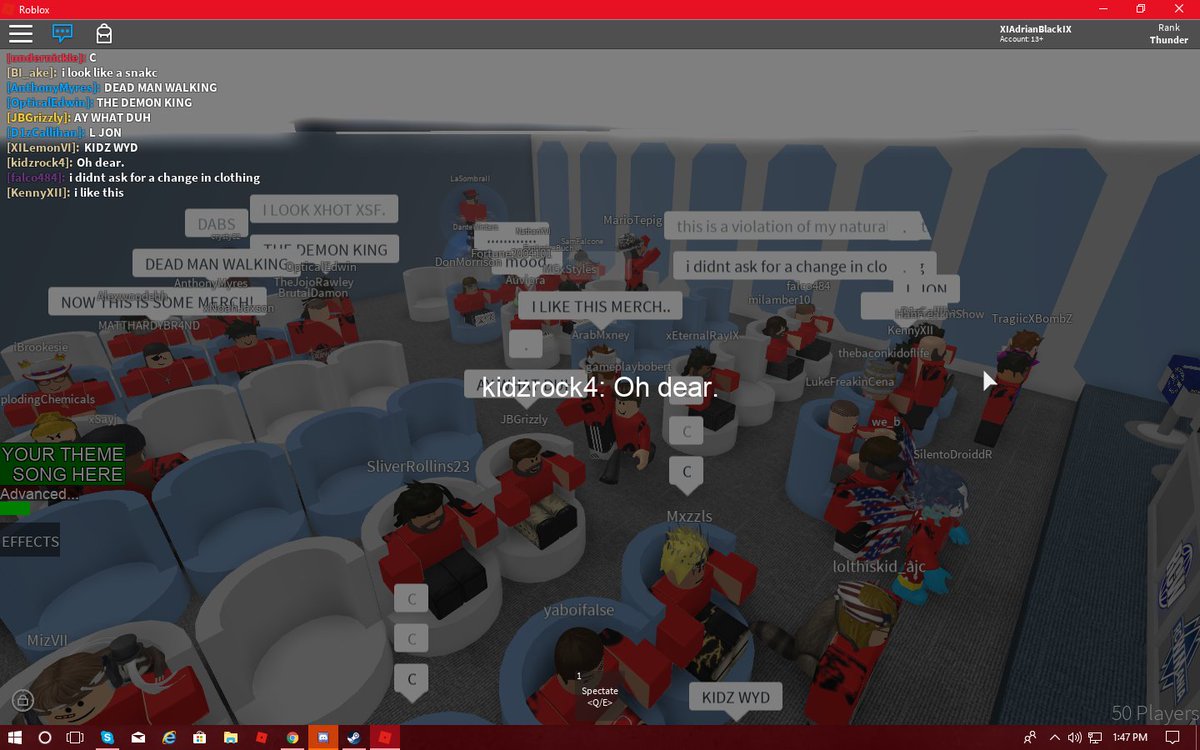 Adrian Black On Twitter Having A Great Time Rcwmania100 Roblox - dead man walking roblox game