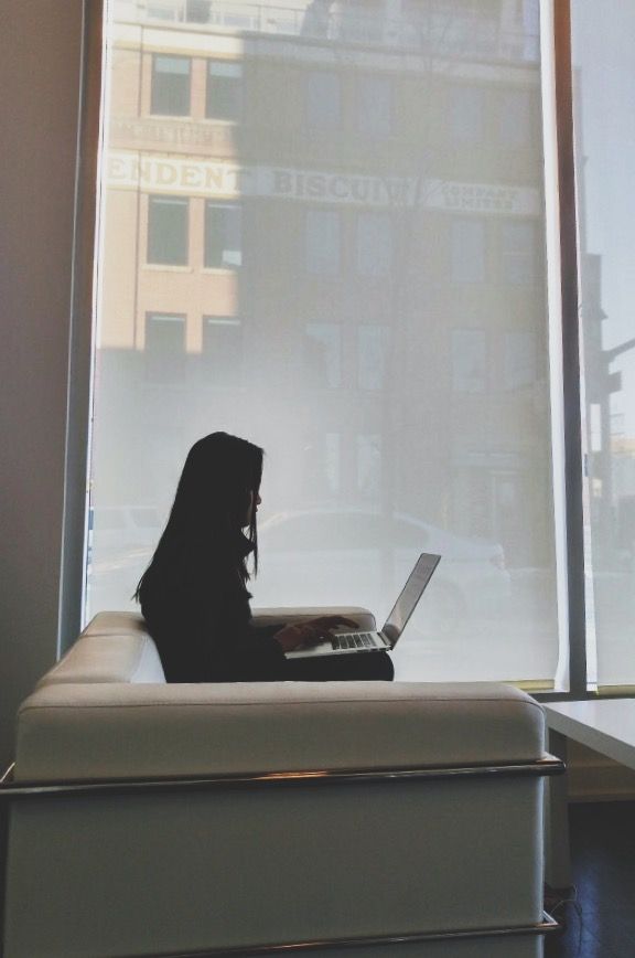 Micro_Mech's tweet photo. A fun fact about #MicroMech: We love our #office space! Have you been to visit our HQ in #Calgary 💼? Here's staff member Anggi working in one of her favourite versatile spots 💻! https://t.co/vrWqCA1BSV