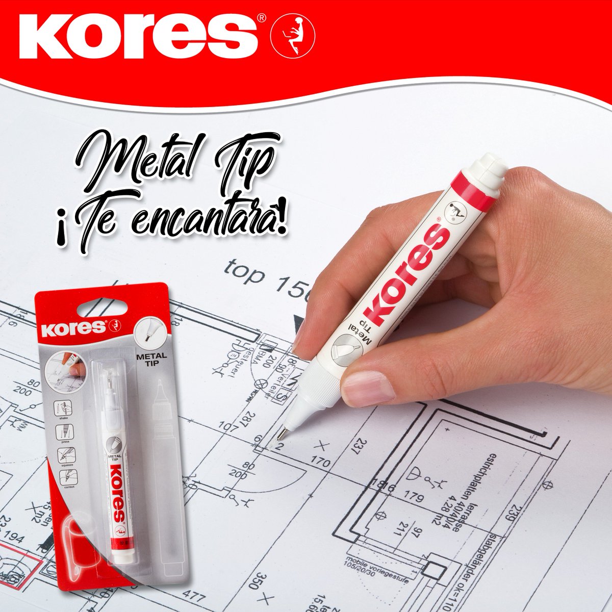 KoresColombia's tweet photo. #Kores tiene para ti el #Corrector en #Bolígrafo #MetalTip con secado ultra rápido, consíguelo en Papelerias, Miscelaneas, Super Mercados y Tiendas Escolares. https://t.co/fsQkTIVDzY
