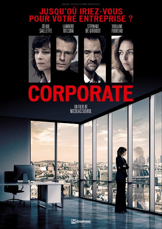 Séance de rattrapage. #Corporate, premier film de #NicolasSilhol. Immersion fort crédible dans les rouages des grandes groupes qui nettoient la ressource humaine par la methode du « Lean Management ». #CelineSallette si juste face à un #LambertWilson cynique au possible. 👍