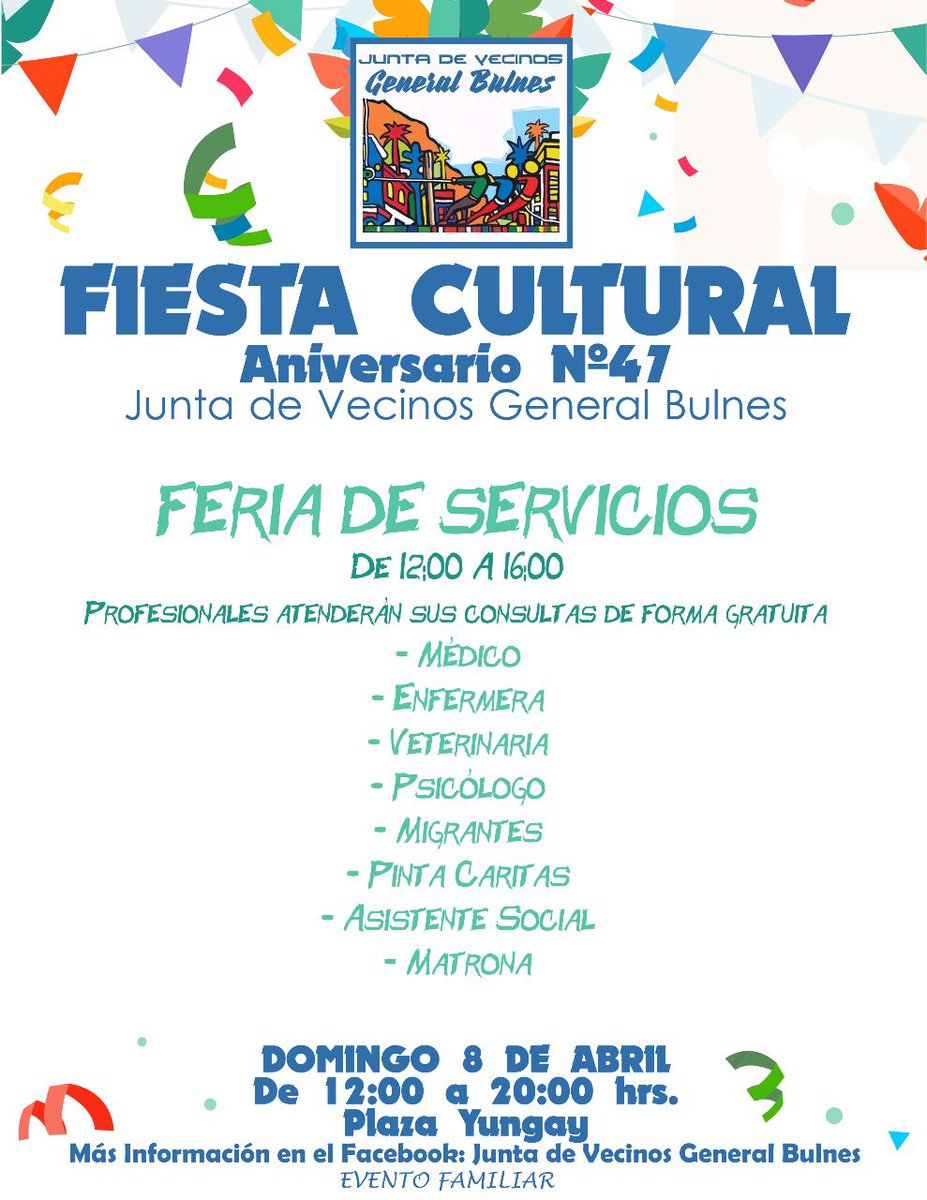 Junta de Vecinos General Bulnes Santiago tweet media