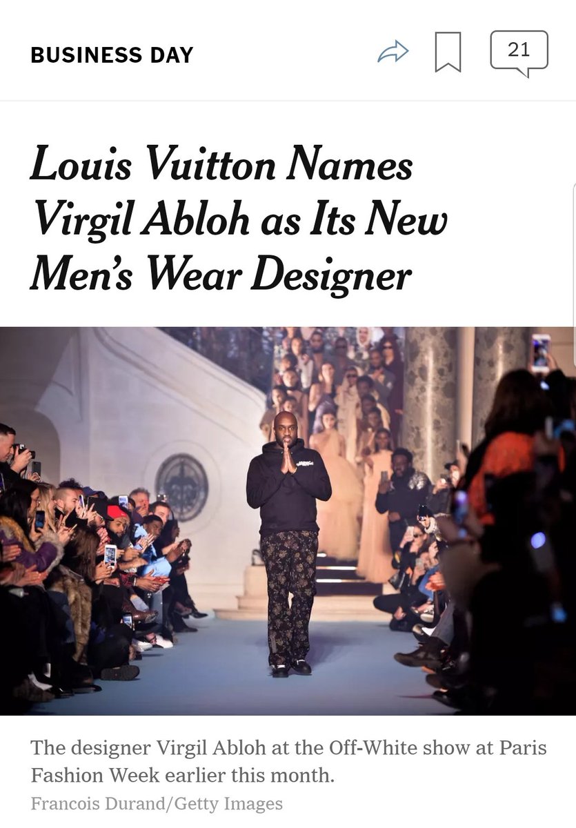 Speaking of fashion!!  <a href="/virgilabloh/">virgil abloh</a>!!!! Yaaasss! His rise to stardom is fascinating.  I am a big fan of his first label <a href="/off____white/">RIKITO</a>. I CANNOT WAIT to see his @louisvuitton launch. #Blackexcellence #fashion #style #breakingbarriers #proud