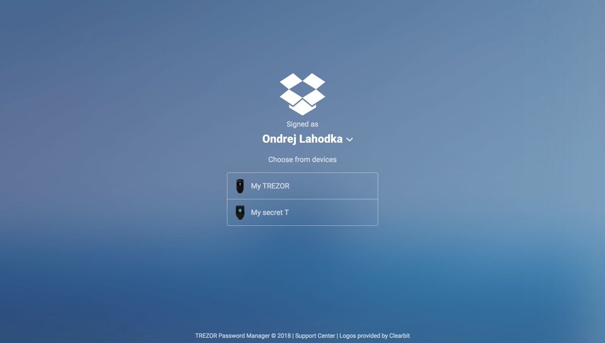 Trezor's tweet image. The TREZOR Password Manager is now compatible with TREZOR Model T. 🙌

Update to the latest version today and secure your passwords with the next-generation hardware wallet.

More info: blog.trezor.io/trezor-passwor…

#SecurityMadeEasy #ModelT #TREZOR