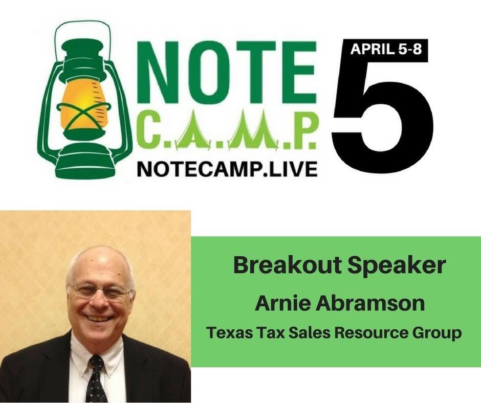 1scottcarson's tweet photo. We've got the king of Texas Tax Liens, Arnie Abramson, joining us Friday on Note Camp 5.0 at 11:00 am! #taxliens #notecamp #notecamp5 #realestate #invest #cashflow #sdira #blockchain #401k https://t.co/M27z9O1KkG