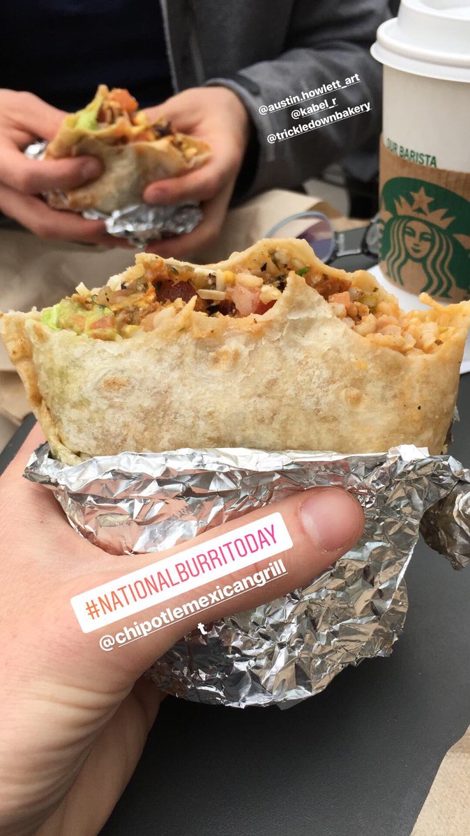 rossbsherman's tweet photo. The #PostChipotle, #PostChecklisting coma has set in and boy is it a doozy. I blame @MariaDRoper and #NationalBurritoDay @ChipotleTweets https://t.co/nBTYXg5XuA