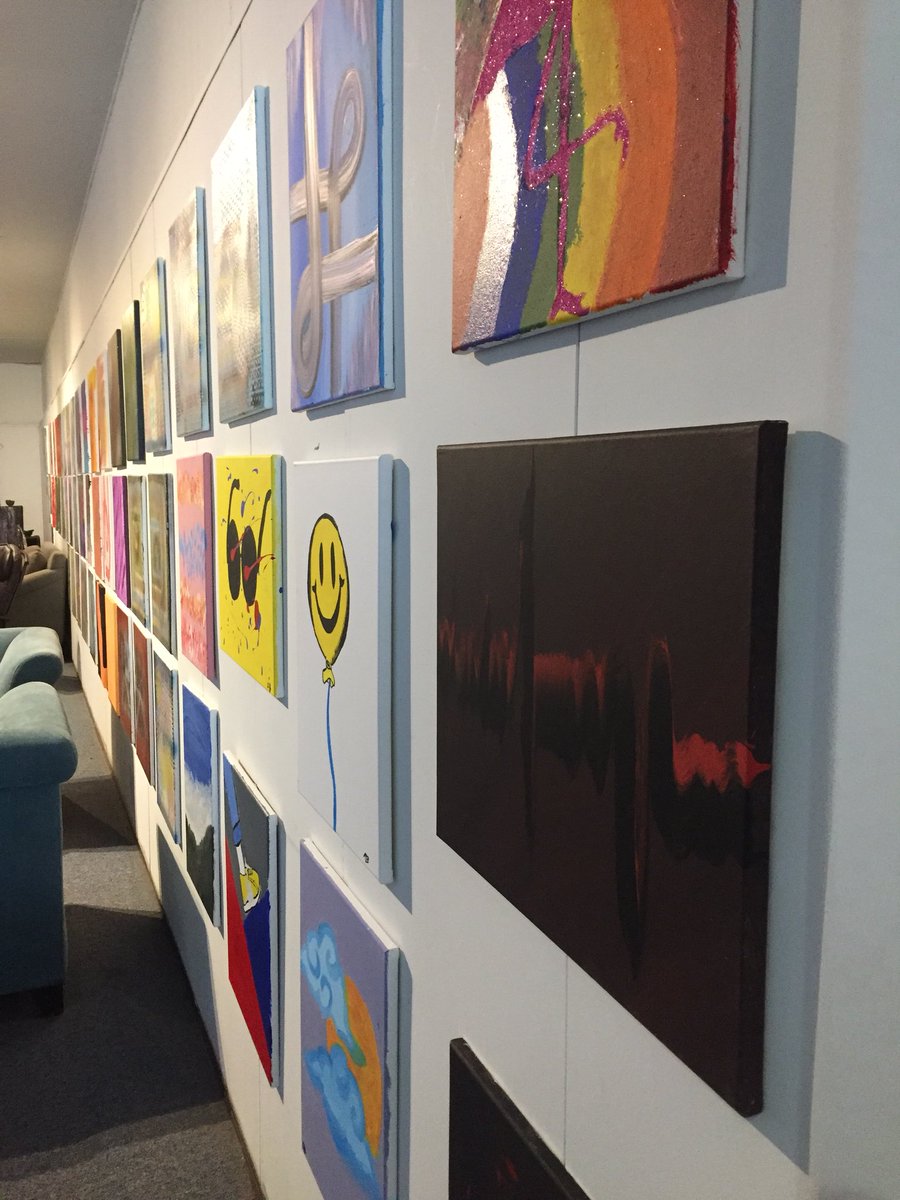 TheBlueGoldWU's tweet photo. Stop by the Art is Home reception &amp; open mic from 5-9 hosted by Nebula Gallery and WU Creative Writing students-shuttles provided @library https://t.co/Tm5YHwkFZx