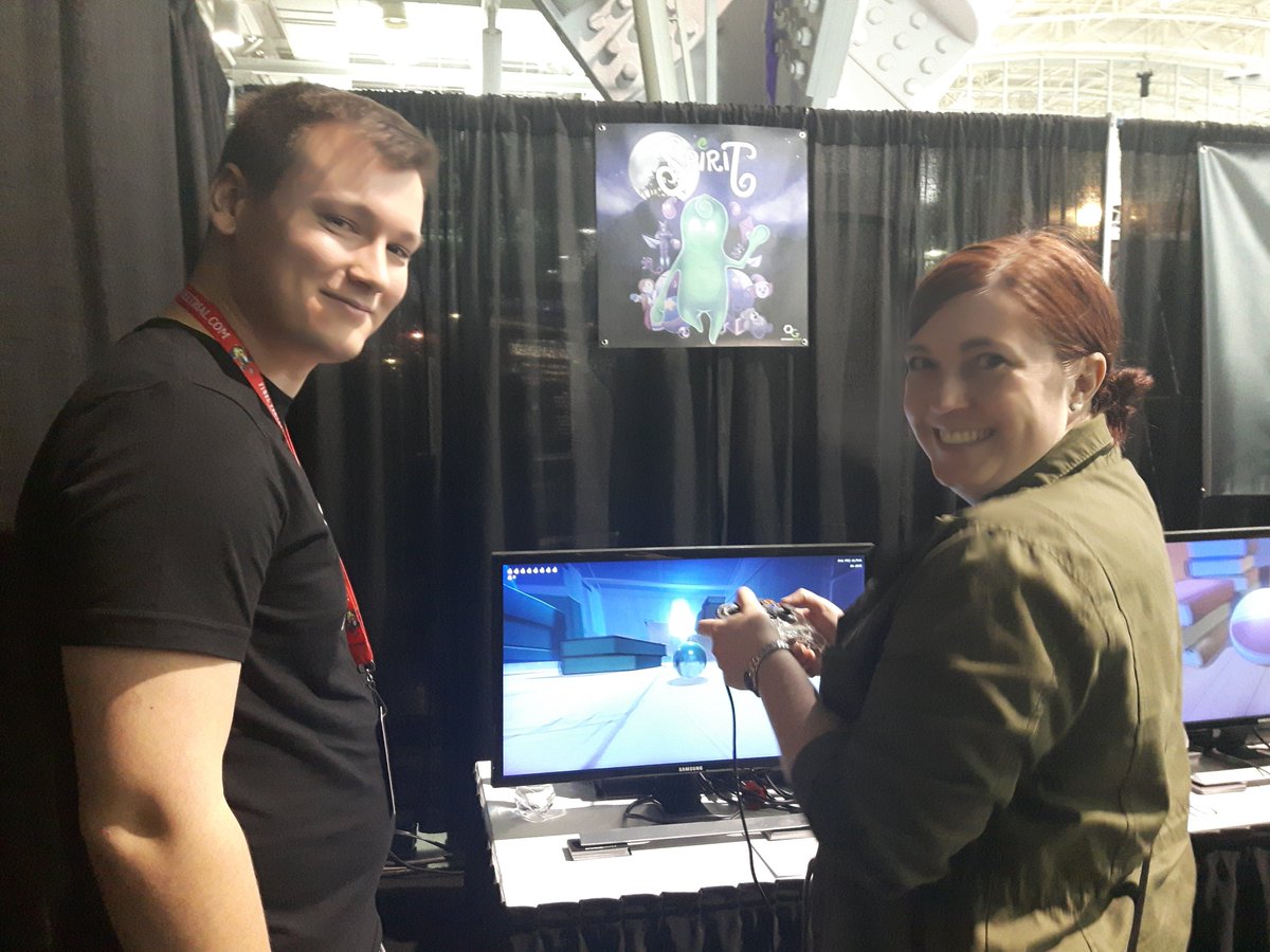 Having an amazing first day at #PAXEast2018, come on down to our booth and try out Spirit! So awesome to be here! #indiedev #gamedev