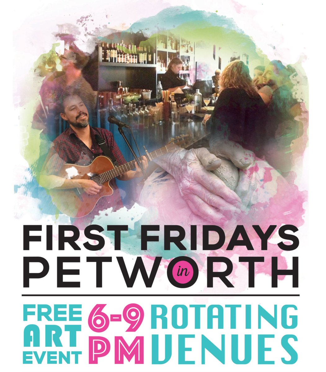 DistrictBridges's tweet photo. How do we celebrate #FirstFridays you asked? Well, supporting our extraordinary neighbors of @PetworthArtsDC! Tomorrow features art shows at @HanksCocktailBr and @artofnoizedmv17, plus discounts at @willowfashiondc, @UpshurStBooks, and @FiasFabFinds (+DJ at the shop) 🛍🎶🎨 https://t.co/GjNvaEJrex