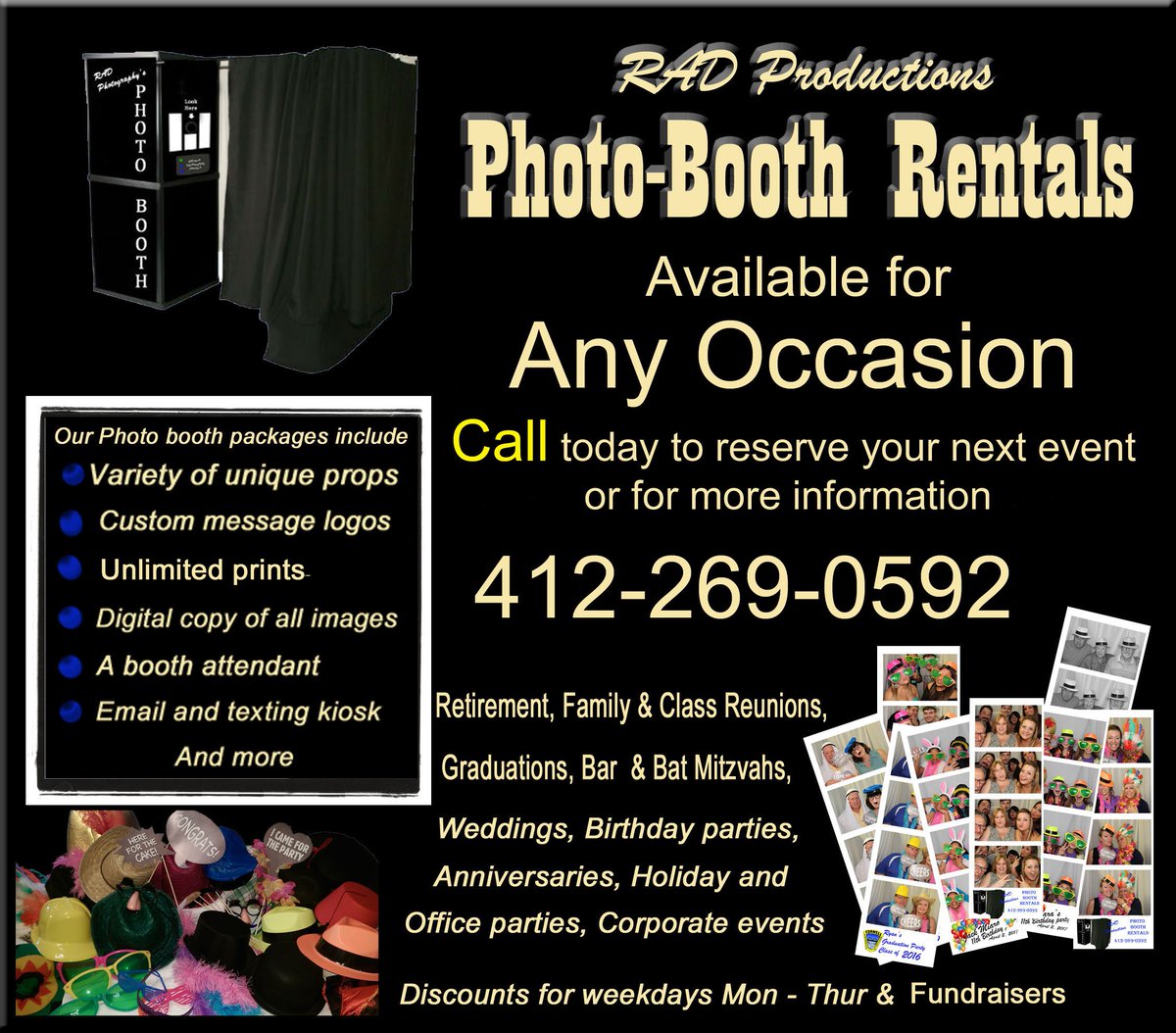 RAD Productions Photo-Booth tweet media