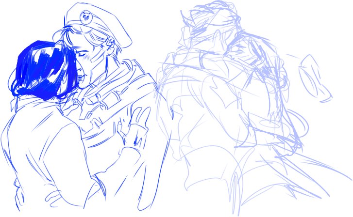 fisklov's tweet photo. I WANT to finish these, but I should do other things first. Anyway Ana and Moira are in love https://t.co/OtjGh49zwQ