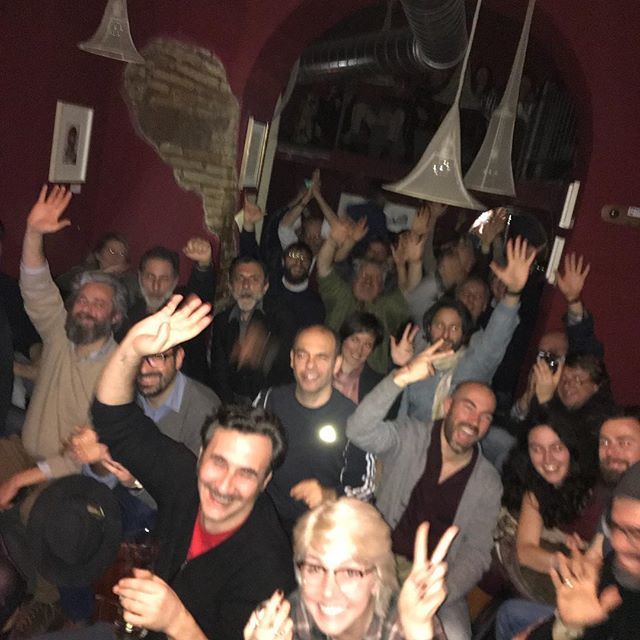 MayePrivatRealm's tweet photo. Proud to have sold out this charming old Rome folk club. There is a balcony you can’t see and that was packed too! What a great night, grazie a tutti. @pma_promotion @blackmarket_monti @ https://t.co/tfh5ybVLyQ https://t.co/PLgBYlUK98
