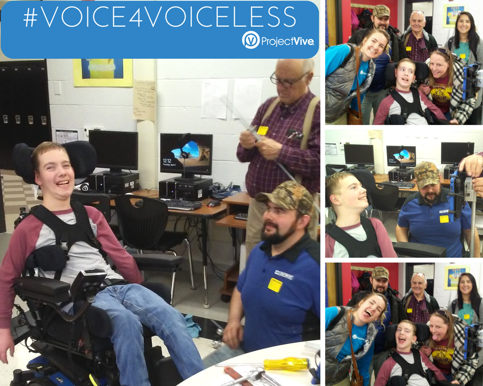 projectvive's tweet photo. Today we gave a #voice to a soon-to-be 16-yr-old! #VozBox Sensor Control System and Mount:@Project_Vive. Open-Source AAC App:@CoughDropAAC."Gas pedal"sensor was added to drive his new wheels! Huge thanks to #CentroidCNC for the mechanical design #voice4voiceless #inspiredtogether https://t.co/gIEKrVq12H