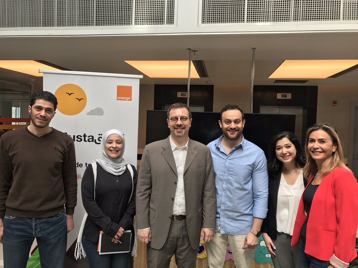 Elianbouri's tweet photo. Proudly launched "Mustaقbali" program.. Orange Jordan Career Magt Program#teamwork #wedidit @jerome_henique @GhadaFares9 @iSafasharif @orangeJo https://t.co/MPjWUJW8Rj