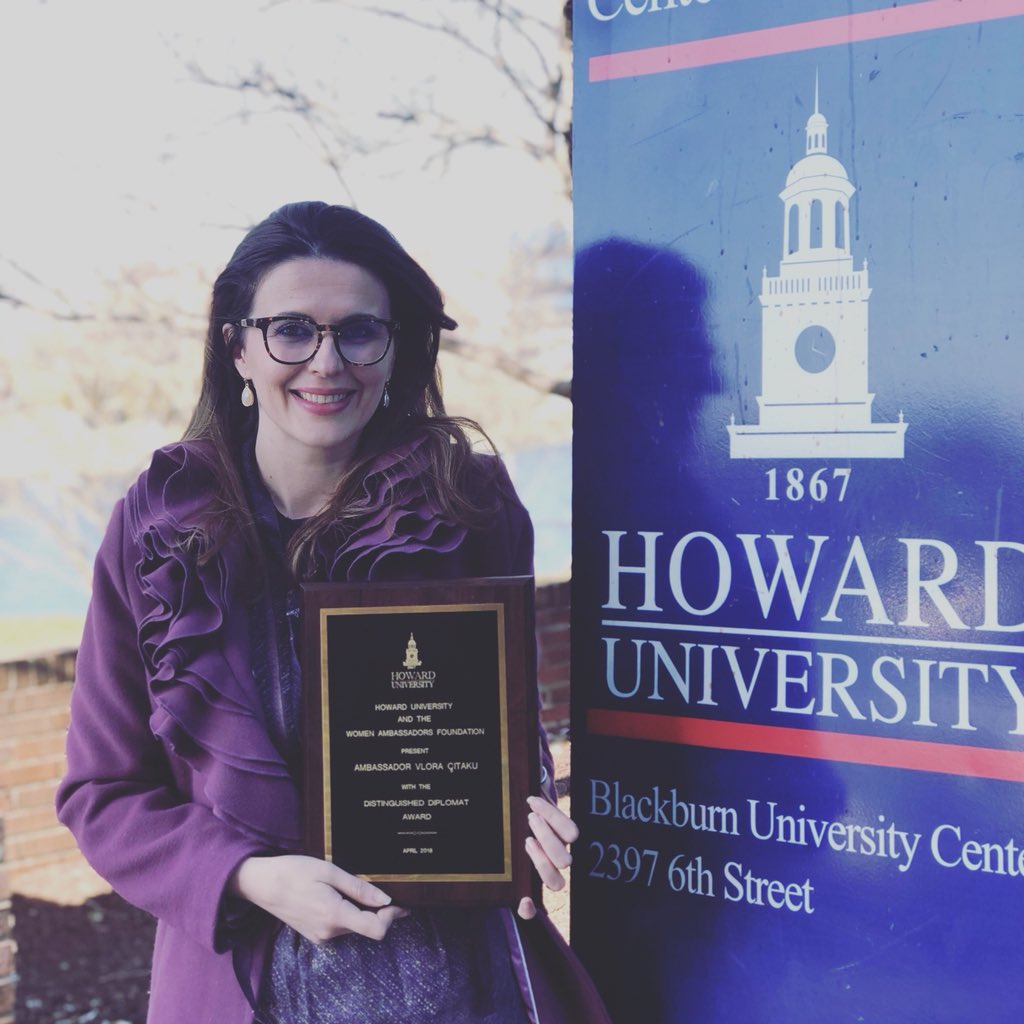 Vlora Çitaku on Twitter "Humbled to receive the Distinguished Diplomat