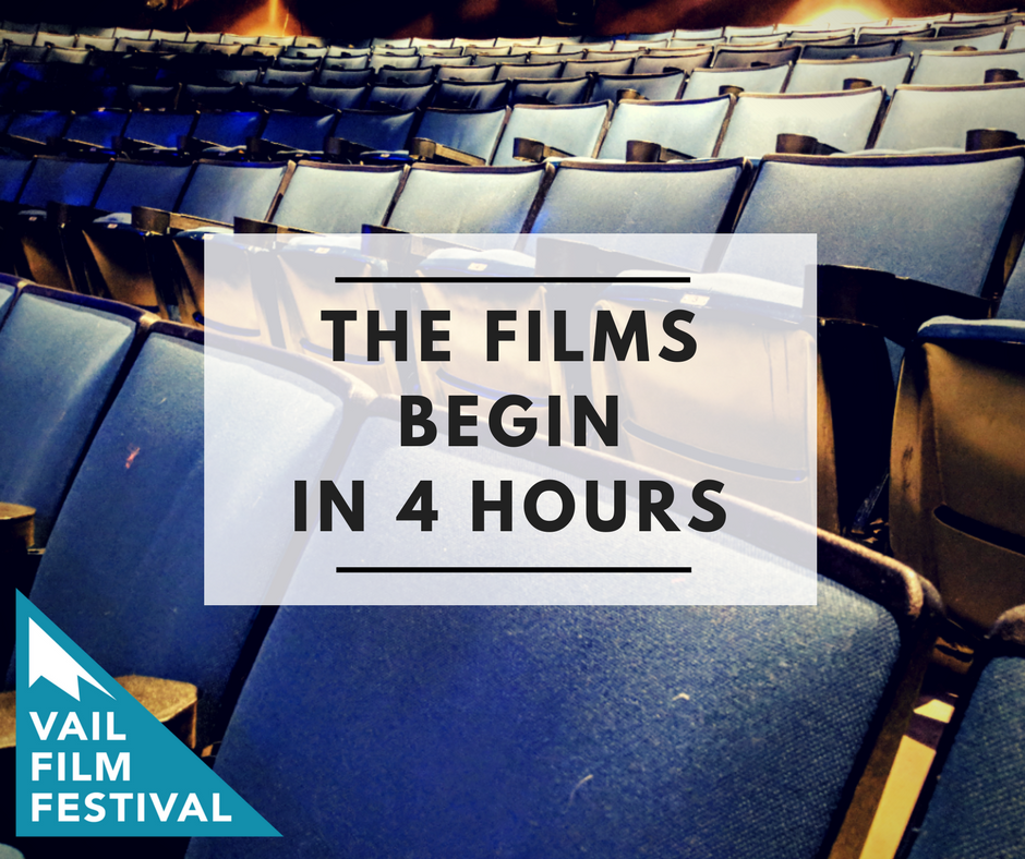 The Vail Film Festival kicks off in just 4 HOURS!  There's still time to purchase a pass for the weekend and make it to tonight's opening film, <a href="/SunDogsFilm/">SUN DOGS</a> 

Purchase passes here: vailfilmfestival.com/passes/
#filmfestival #femalefilmmakers #vailcolorado #vail #vailfilmfestival
