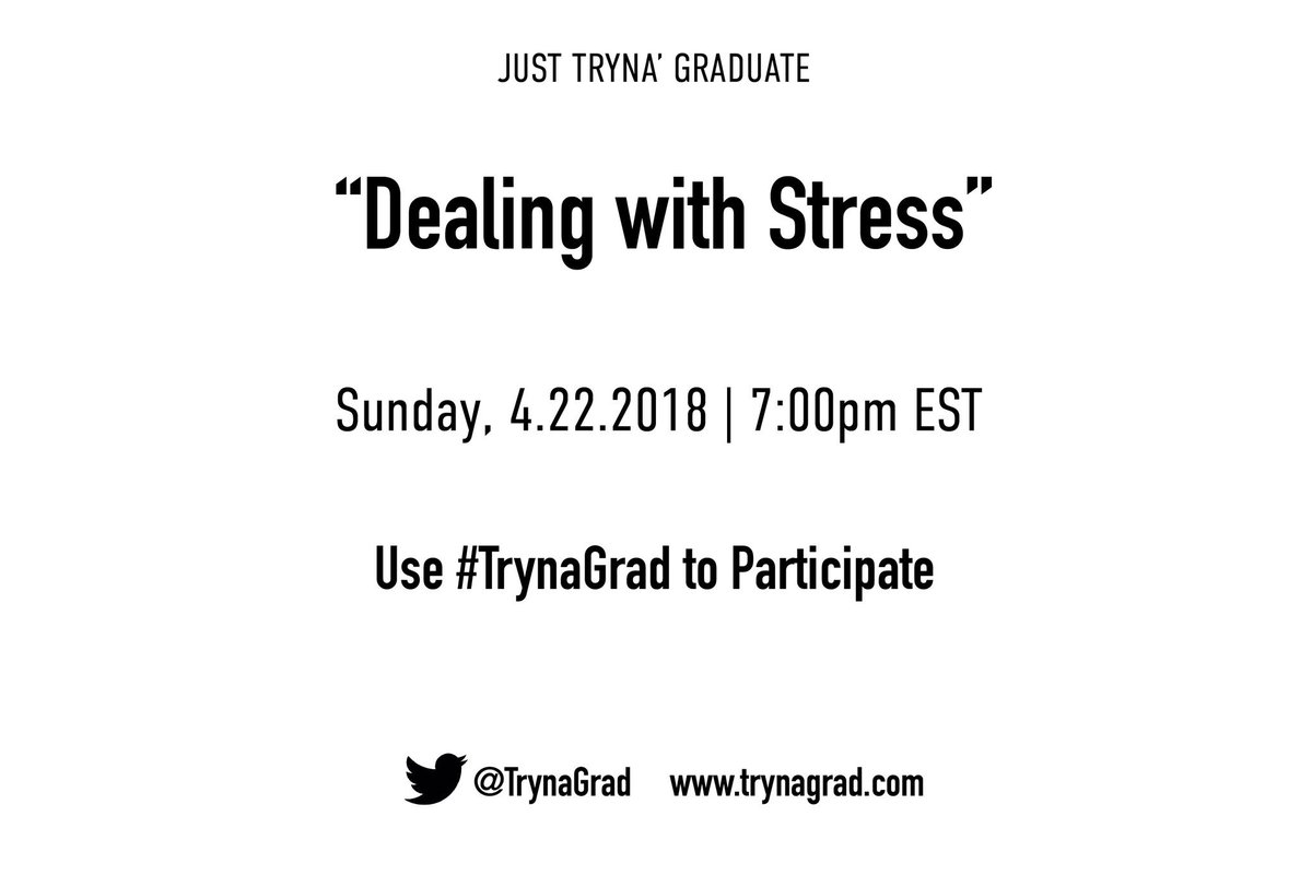 TrynaGrad's tweet image. Our upcoming Twitter chats.

Mark your calendars! ✍🏾🗓

#TrynaGrad #Blkgradlife #PhDchat