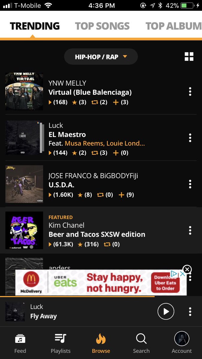 Its_Luck24k's tweet photo. And it jus keep getting better EL Maestro is now trending along wit Havoc ft @musareems on @audiomack S/O bruh @nasimwilliams_ I love my squad #ELMaestro #AudioMack #DinnerLandtv #HipHop #Music #FreeCrack #NewWave #BetterSound #Soundcloud #Youtube #ChicagoArtist #LoganArt https://t.co/sLBkbIWfIi