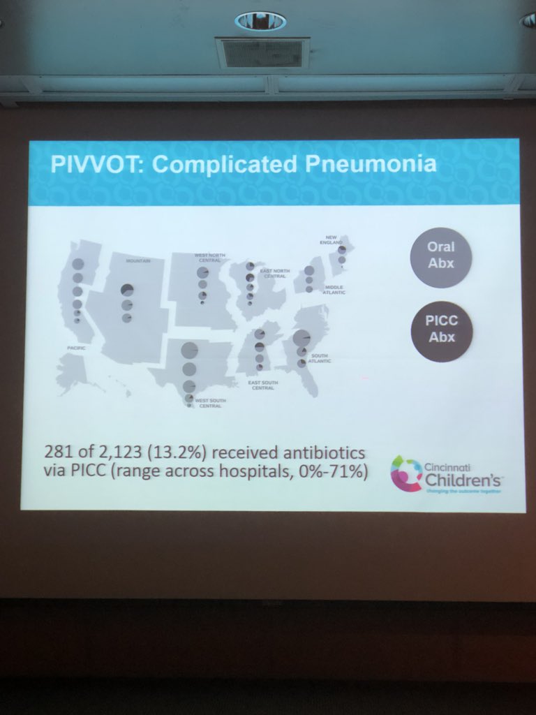 vineet_chopra's tweet image. Great to have @SamirShahMD visit @umichmedicine for #hospitalmedicine #grandrounds. Key takeaways: 1/ pneumonia dx in children is difficult; 2/ dx and Rx varies widely across hospitals; 3/ #PICCs lead to more harm than benefit in kids with pneumonia. The last one I get! #MAGIC