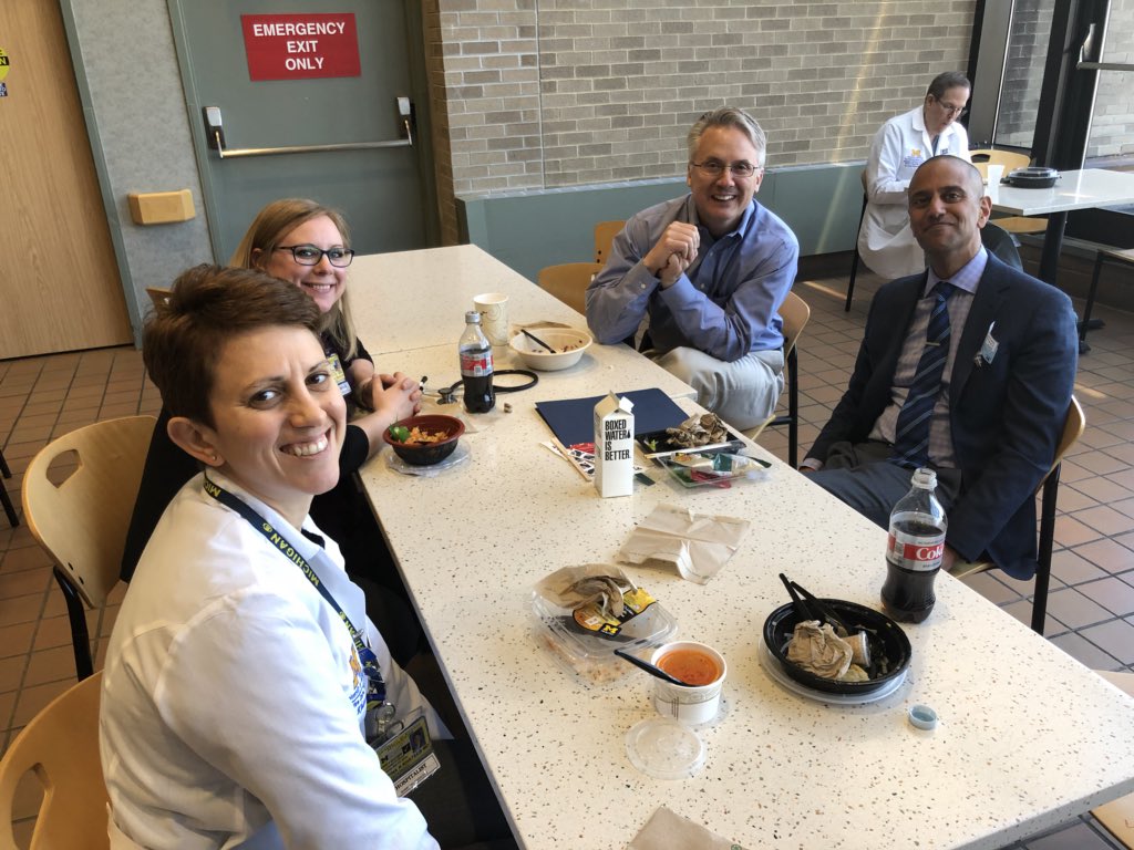 vineet_chopra's tweet image. Great to have @SamirShahMD visit @umichmedicine for #hospitalmedicine #grandrounds. Key takeaways: 1/ pneumonia dx in children is difficult; 2/ dx and Rx varies widely across hospitals; 3/ #PICCs lead to more harm than benefit in kids with pneumonia. The last one I get! #MAGIC