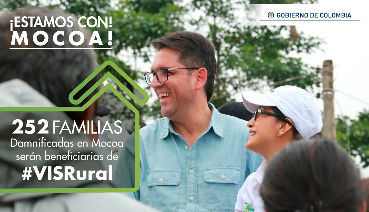 VisRural's tweet photo. #AquíEstamosMocoa para cosechar una nueva oportunidad con los pobladores del campo, otorgando subsidios de Vivienda de Interés Social Rural #VISRural por un total de $11.154.281.040.252 así construimos #ElRenacerdelCampo y de la capital de Putumayo. https://t.co/VKMuN3BR57 https://t.co/C8u92apmc8