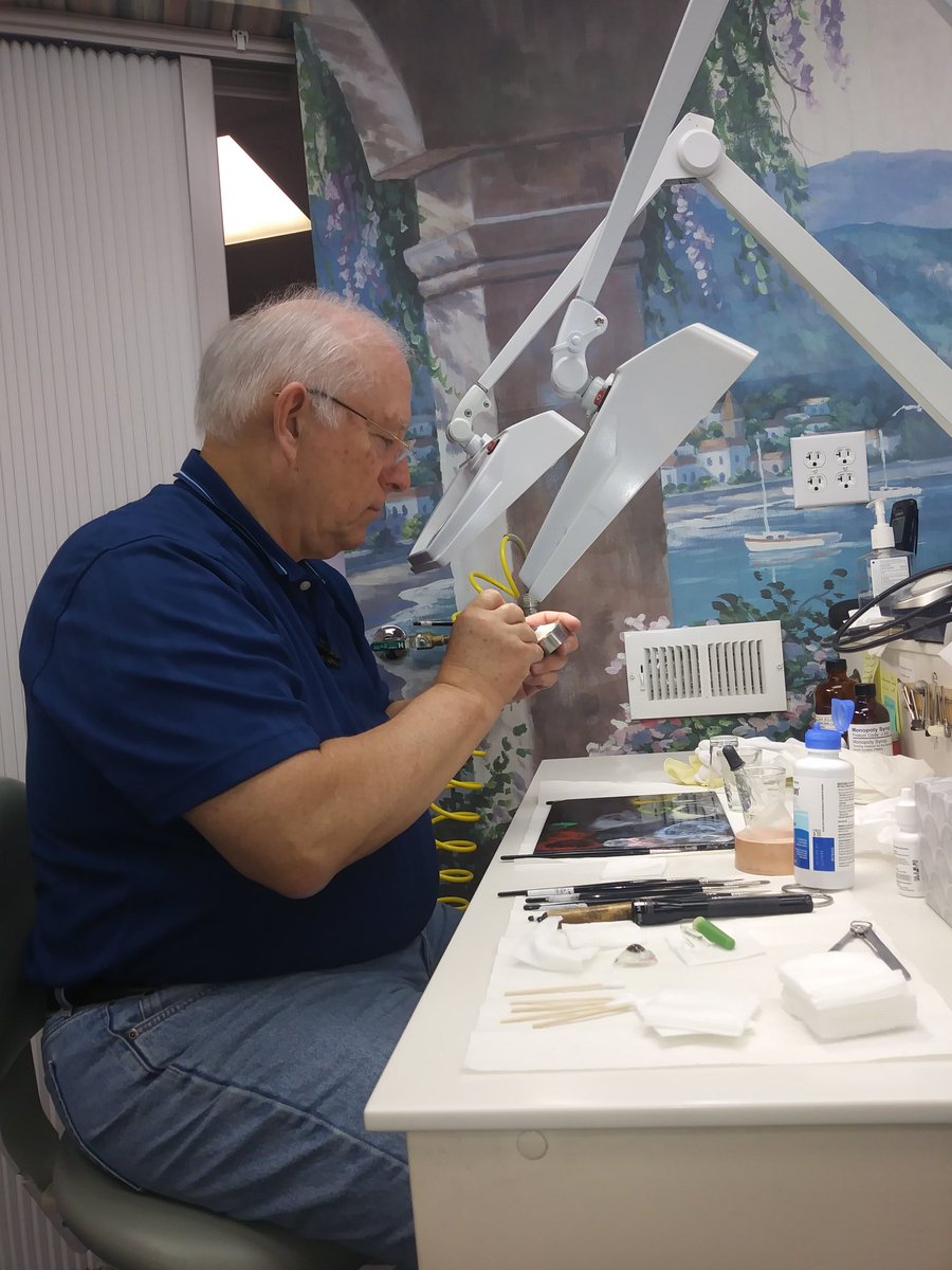 RBAZ_'s tweet photo. John Hadlock creating another eye for a Retinoblastoma survivor. #Retinoblastoma https://t.co/RgKJmSBkqQ