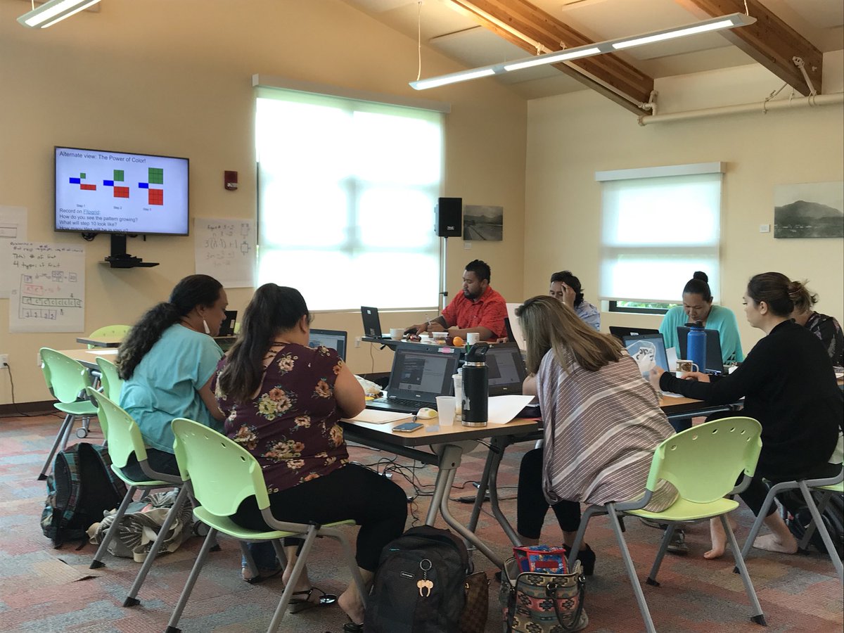 MGMath4All's tweet image. Sharing our #visualpatterns thinking on #flipgrid #KCIKilohana18 @krausecenter @SabrinaMcD