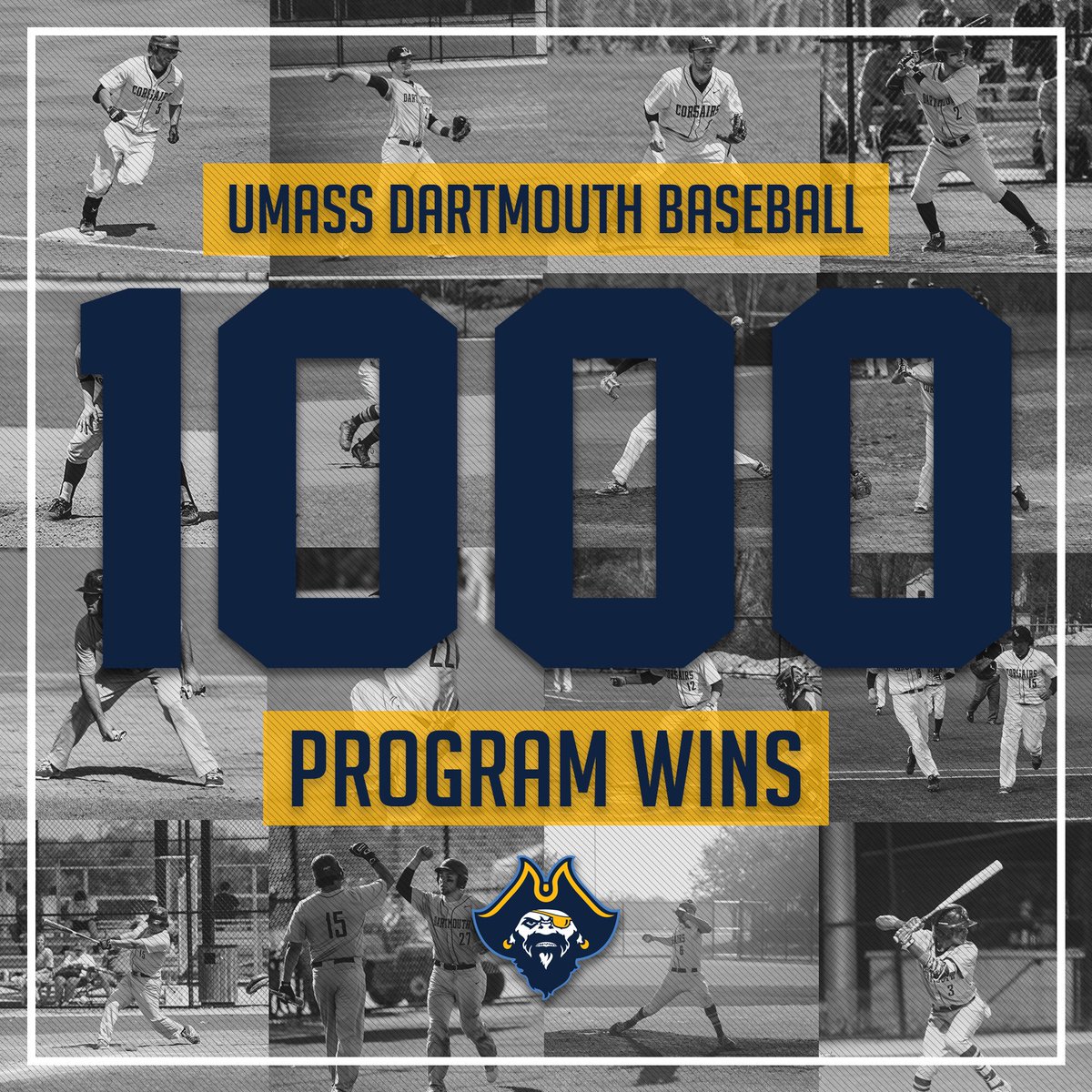 UMassDAthletics's tweet photo. BB | PROGRAM MILESTONE. Congrats to @umassdbaseball on sealing its 1️⃣0️⃣0️⃣0️⃣th WIN in program history! 🎊 @UMassD @UMassD_Alumni @d3baseball @littleeastconf #d3b https://t.co/kETizMBsrf