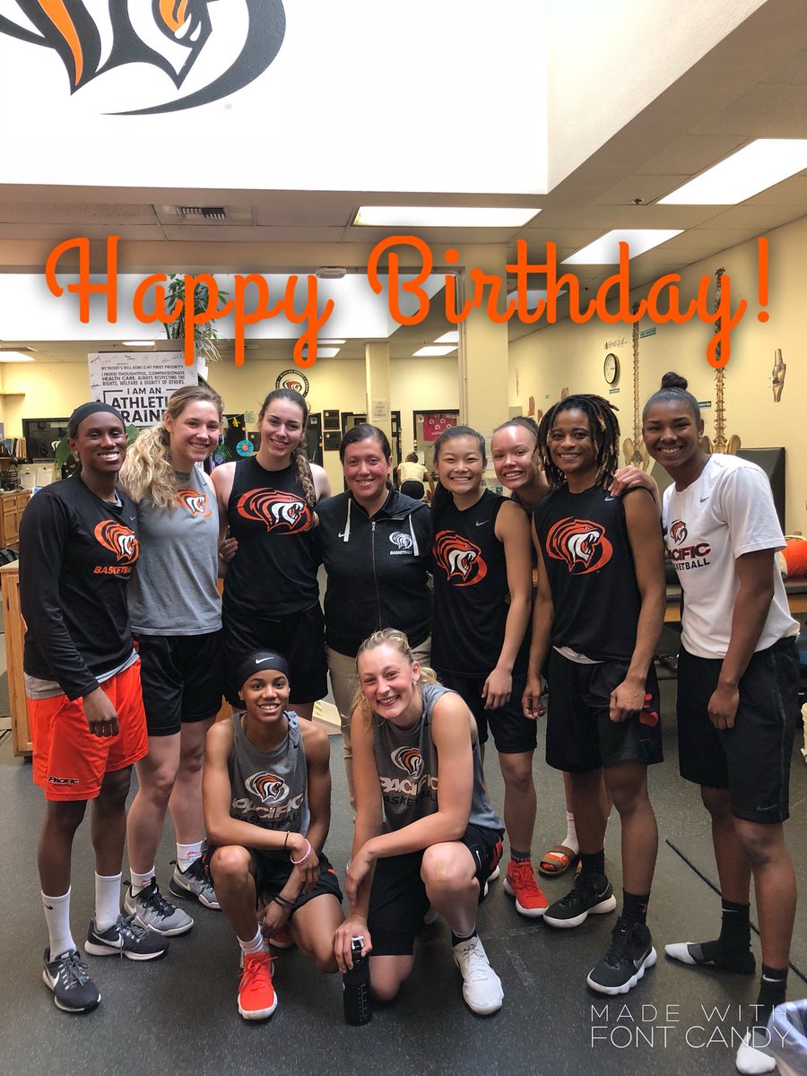 Pacific_Hoops's tweet photo. Happy Birthday to the best athletic trainer in the world @Sara__Vargas who takes care of everyone on the Tiger Squad including the coaches 😂🎊🎉🎈#209Grind https://t.co/G7RuIKYFL8