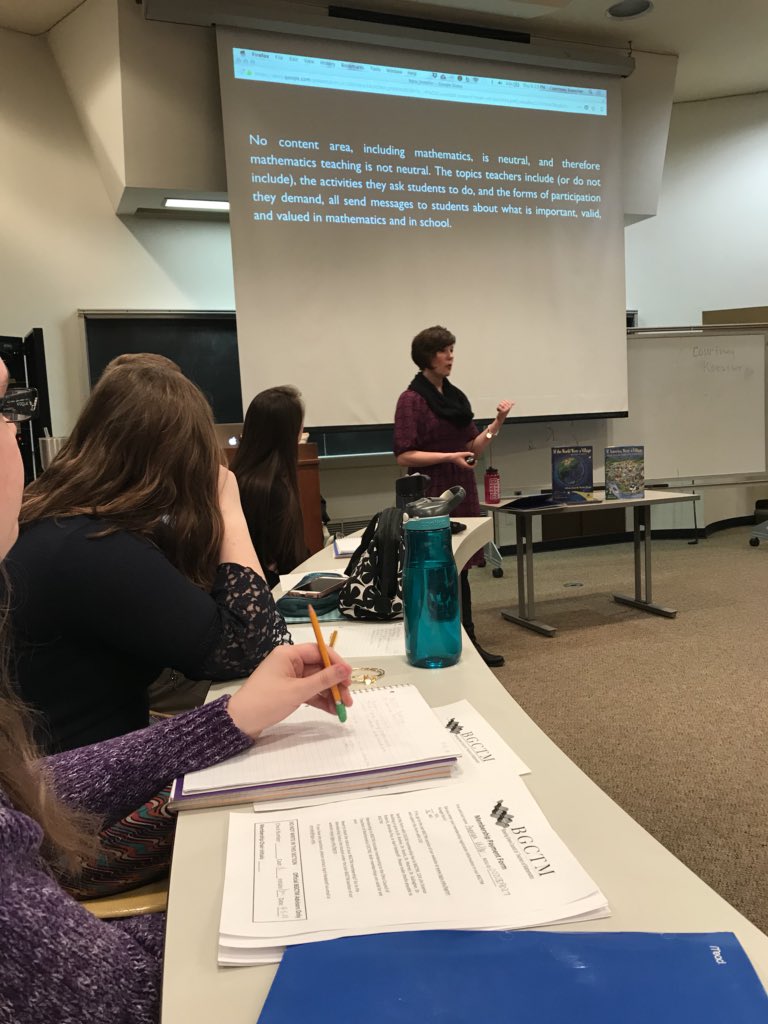 DoctorMatHney's tweet photo. “No content area, including mathematics, is neutral.” - @DrKoestler  No matter what you do, there is always a message being sent. @BGSU_CTM #octmconnects https://t.co/179kLVf8JH