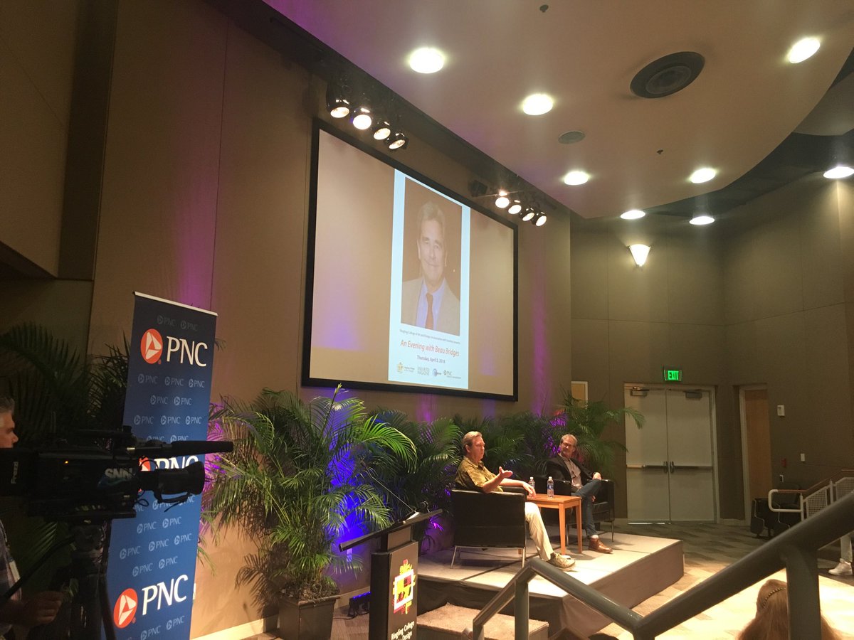 A full house for our evening with Beau Bridges and the dedication of our Morganroth Auditorium! @RinglingCollege <a href="/PNCBank/">PNC Bank</a>