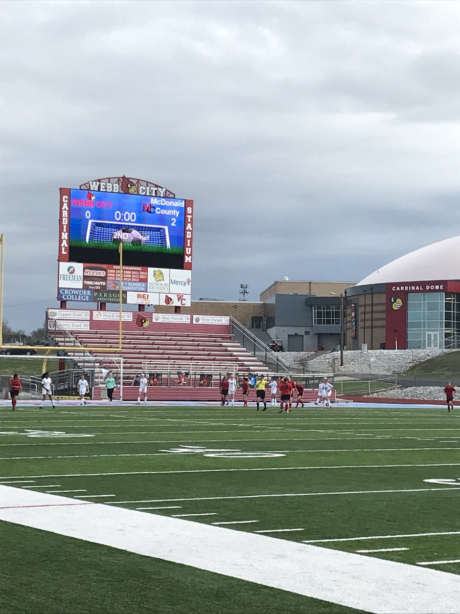 Girls JV start off their season with a 2-0 win over Webb City! Varsity kickoff minutes away.