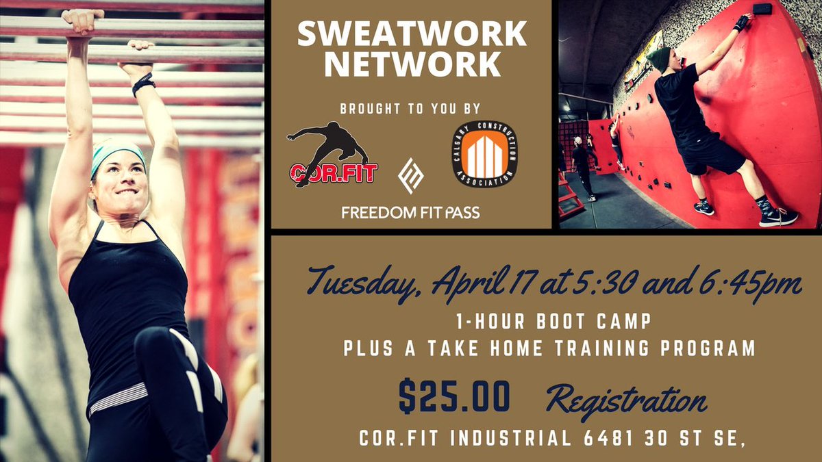 CCAbuildsYYC's tweet photo. Kick start your training for X-Warrior with us at our first #SWEATWORK NETWORK. Email grant@cor.fit to register! @corfityyc @FreedomFitPass https://t.co/HLYC9uKPPo