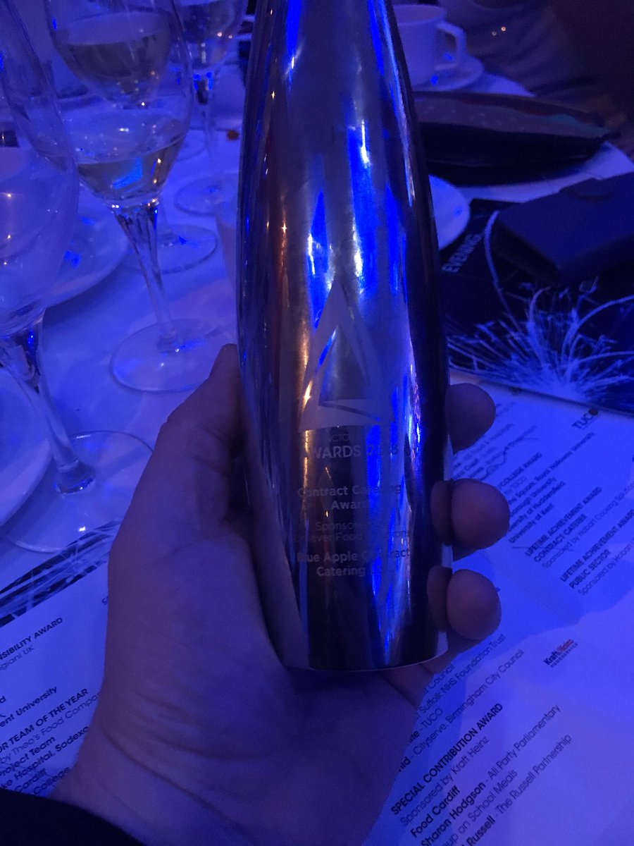 We’ve only gone and bloody won it! #blueapplebunch