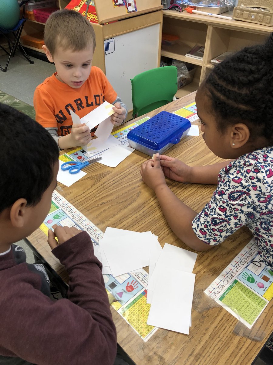 MrsWaurin's tweet photo. Ss collaborate in groups.  Using the Engineering Design Process, we created towers using index cards and tape. @VictoryVillaes https://t.co/HeJFnMx1r9