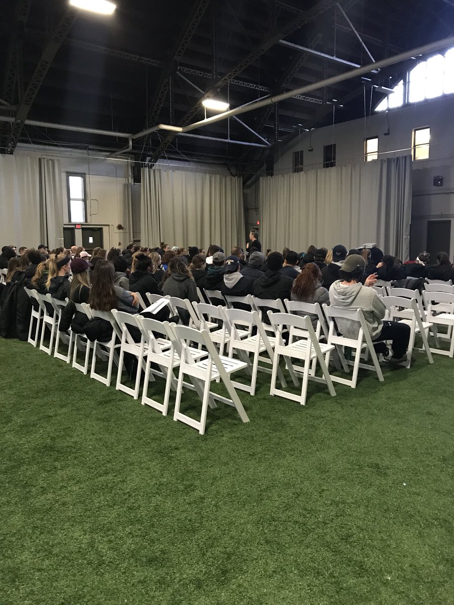 SageGators's tweet photo. Student athletes spending their evening listening to Dr. Nancy Kaplan speak about leadership for #D3Week #sagenation https://t.co/W7WgyqiV8f