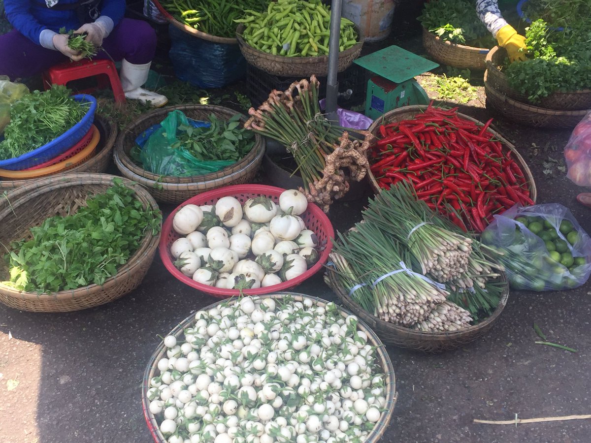 All good ingredients for a good Vietnamese meal. Dong Ba market in Hue, Vietnam