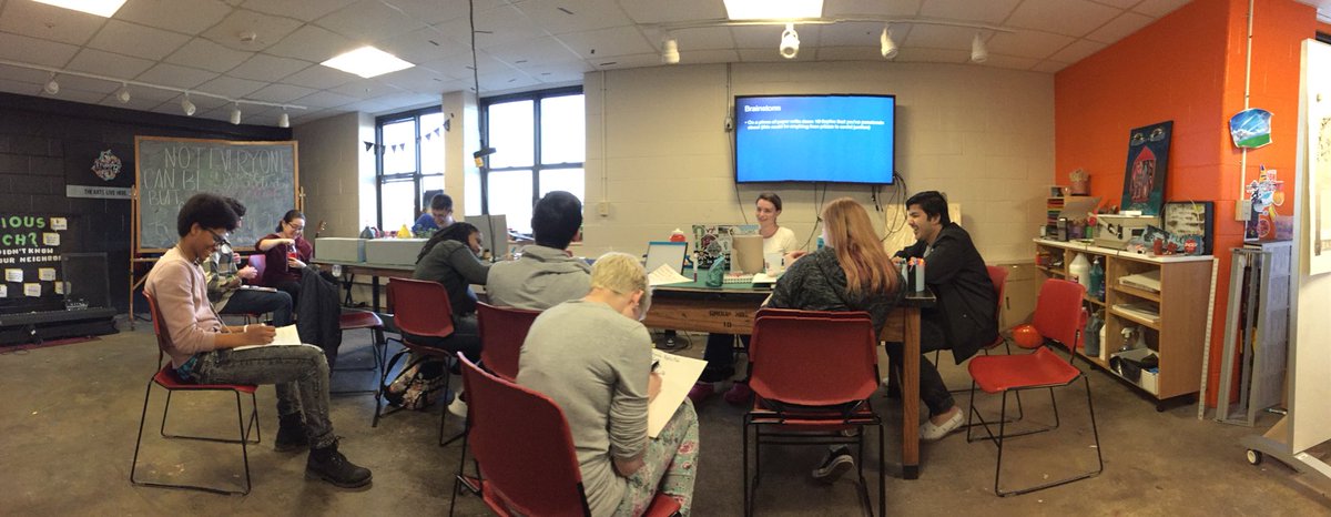 VTStudio72's tweet photo. Our very 1st student-led Studio Workshop is happening tonight! Amanda is workshopping how to start a long-term arts project, drawing on her experience with a recently completed 40-day art challenge she worked on during the Lent season. #artistswanted #theartslivehere #vtstudio72 https://t.co/roNbwlhIhZ