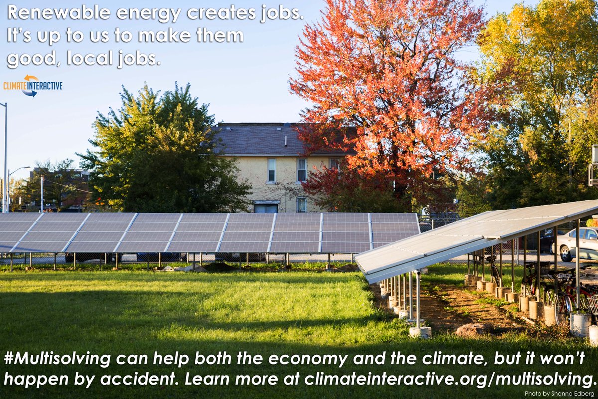 multisolving's tweet image. #ClimateAction is good. #Multisolving to make sure it brings other benefits is even better. #jobs #solar #climatechange #sustainability #SustainableDevelopment