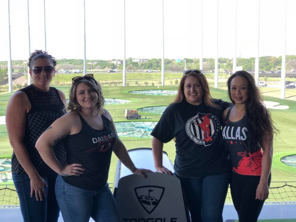 DDDevils's tweet photo. @CampFireFW Having a great time at the tournament tonight, #DevilsDoingGood @Topgolf https://t.co/pJHmxsft8i